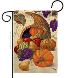 Cornucopia - Harvest & Autumn Fall Vertical Impressions Decorative Flags HG113041 Made In USA