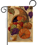 Cornucopia - Harvest & Autumn Fall Vertical Impressions Decorative Flags HG113041 Made In USA