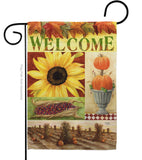 Sunflower Collage - Harvest & Autumn Fall Vertical Impressions Decorative Flags HG113045 Made In USA