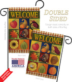 Autumn Collage - Harvest & Autumn Fall Vertical Impressions Decorative Flags HG113046 Made In USA