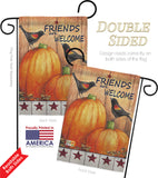 Welcome Friends Crows - Harvest & Autumn Fall Vertical Impressions Decorative Flags HG113059 Made In USA