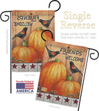 Welcome Friends Crows - Harvest & Autumn Fall Vertical Impressions Decorative Flags HG113059 Made In USA