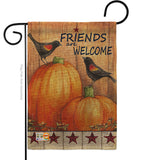 Welcome Friends Crows - Harvest & Autumn Fall Vertical Impressions Decorative Flags HG113059 Made In USA