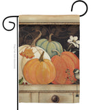 October Pumpkins - Harvest & Autumn Fall Vertical Impressions Decorative Flags HG113068 Made In USA