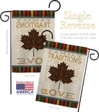 Family Traditions - Harvest & Autumn Fall Vertical Impressions Decorative Flags HG113078 Made In USA