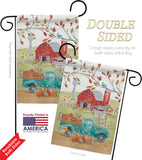 Home Grow Farm - Harvest & Autumn Fall Vertical Impressions Decorative Flags HG113092 Made In USA