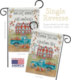 Fall Markets - Harvest & Autumn Fall Vertical Impressions Decorative Flags HG113093 Made In USA