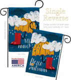 Hello Autumn - Harvest & Autumn Fall Vertical Impressions Decorative Flags HG113094 Made In USA