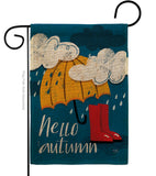 Hello Autumn - Harvest & Autumn Fall Vertical Impressions Decorative Flags HG113094 Made In USA