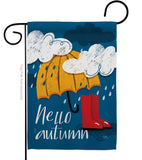 Hello Autumn - Harvest & Autumn Fall Vertical Impressions Decorative Flags HG113094 Made In USA