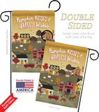 Harvest Village - Harvest & Autumn Fall Vertical Impressions Decorative Flags HG113098 Made In USA