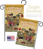 Harvest Village - Harvest & Autumn Fall Vertical Impressions Decorative Flags HG113098 Made In USA