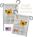 Grateful Hearts - Harvest & Autumn Fall Vertical Impressions Decorative Flags HG113099 Made In USA