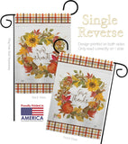 Give Thanks Wreath - Harvest & Autumn Fall Vertical Impressions Decorative Flags HG113100 Made In USA