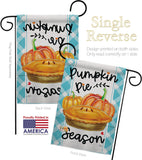 Pumpkin Pie - Harvest & Autumn Fall Vertical Impressions Decorative Flags HG113102 Made In USA