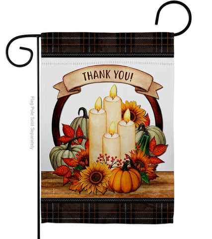 Autumn Candles - Harvest & Autumn Fall Vertical Impressions Decorative Flags HG113114 Made In USA