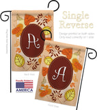 Autumn A Initial - Harvest & Autumn Fall Vertical Impressions Decorative Flags HG130027 Made In USA