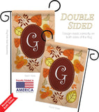 Autumn G Initial - Harvest & Autumn Fall Vertical Impressions Decorative Flags HG130033 Made In USA