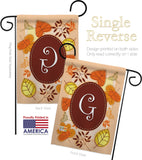 Autumn G Initial - Harvest & Autumn Fall Vertical Impressions Decorative Flags HG130033 Made In USA