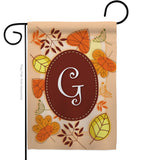 Autumn G Initial - Harvest & Autumn Fall Vertical Impressions Decorative Flags HG130033 Made In USA