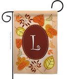 Autumn L Initial - Harvest & Autumn Fall Vertical Impressions Decorative Flags HG130038 Made In USA