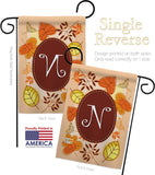 Autumn N Initial - Harvest & Autumn Fall Vertical Impressions Decorative Flags HG130040 Made In USA