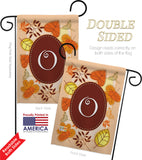 Autumn O Initial - Harvest & Autumn Fall Vertical Impressions Decorative Flags HG130041 Made In USA