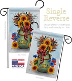 Autumn Milkcan - Harvest Autumn Fall Vertical Impressions Decorative Flags HG130421 Made In USA