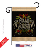 Charlkboard Hello Autumn - Harvest & Autumn Fall Vertical Impressions Decorative Flags HG137108 Printed In USA