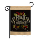 Charlkboard Hello Autumn - Harvest & Autumn Fall Vertical Impressions Decorative Flags HG137108 Printed In USA