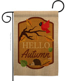 Hello Autumn - Harvest & Autumn Fall Vertical Impressions Decorative Flags HG137091 Made In USA