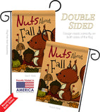 Nuts About Fall - Harvest & Autumn Fall Vertical Impressions Decorative Flags HG137106 Made In USA