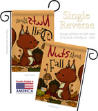 Nuts About Fall - Harvest & Autumn Fall Vertical Impressions Decorative Flags HG137106 Made In USA