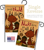 Nuts About Fall - Harvest & Autumn Fall Vertical Impressions Decorative Flags HG137106 Made In USA