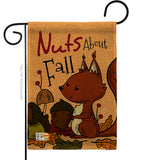 Nuts About Fall - Harvest & Autumn Fall Vertical Impressions Decorative Flags HG137106 Made In USA