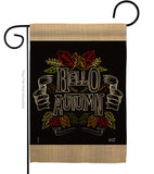 Charlkboard Hello Autumn - Harvest & Autumn Fall Vertical Impressions Decorative Flags HG137108 Made In USA