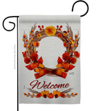 Harvest Wreath - Harvest & Autumn Fall Vertical Impressions Decorative Flags HG137111 Made In USA