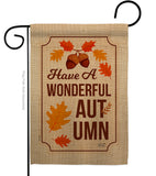 Wonderful Autumn - Harvest & Autumn Fall Vertical Impressions Decorative Flags HG137113 Made In USA