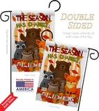 Fall Now Reins - Harvest & Autumn Fall Vertical Impressions Decorative Flags HG137127 Made In USA