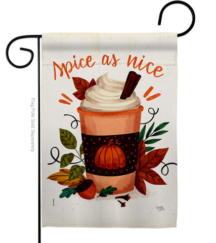 Spice As Nice - Harvest & Autumn Fall Vertical Impressions Decorative Flags HG137583 Made In USA