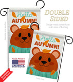 Bearly Autumn - Harvest & Autumn Fall Vertical Impressions Decorative Flags HG137607 Made In USA