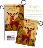 Autumn Deer - Harvest & Autumn Fall Vertical Impressions Decorative Flags HG137626 Made In USA