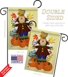 Autumn Scarecrow - Harvest & Autumn Fall Vertical Impressions Decorative Flags HG192120 Made In USA