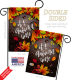 It's Autumn Time - Harvest & Autumn Fall Vertical Impressions Decorative Flags HG192145 Made In USA