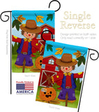 Harvest Scarecrow  - Harvest & Autumn Fall Vertical Impressions Decorative Flags HG192231 Made In USA