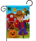 Harvest Scarecrow  - Harvest & Autumn Fall Vertical Impressions Decorative Flags HG192231 Made In USA