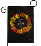 Fall Wreath - Harvest & Autumn Fall Vertical Impressions Decorative Flags HG192630 Made In USA