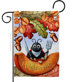 Hungry Ladybug - Harvest & Autumn Fall Vertical Impressions Decorative Flags HG192671 Made In USA