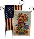 Autumn Milkcan - Harvest Autumn Fall Vertical Impressions Decorative Flags HG130421 Made In USA