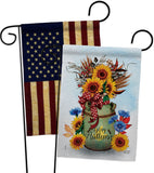 Autumn Milkcan - Harvest Autumn Fall Vertical Impressions Decorative Flags HG130421 Made In USA